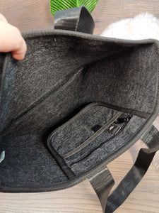 Große Tasche aus Filz mit Aufdruck Lieblings-Tasche