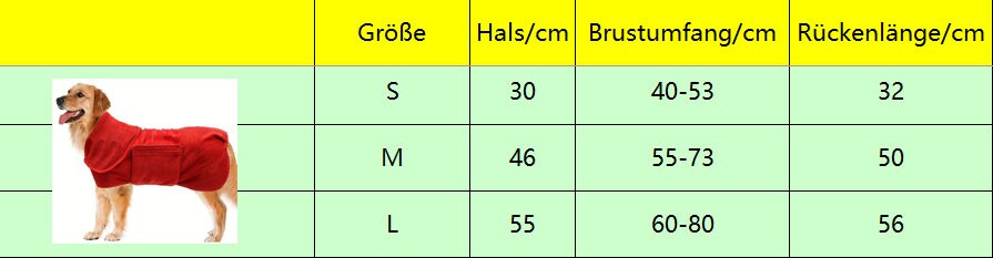Hundebademantel für Entspannung nach dem Badespaß in Rot
